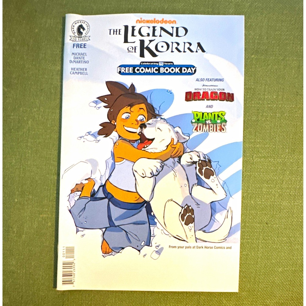 Dark Horse Comics The Legend of Korra Free Comic Book Day FCBD Variant